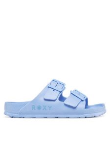 Roxy Klapki Kattie ARJL101228 Błękitny. Niebieskie klapki Roxy, bez wzorów, z syntetyku, bez obcasa. Za 109,99 zł.