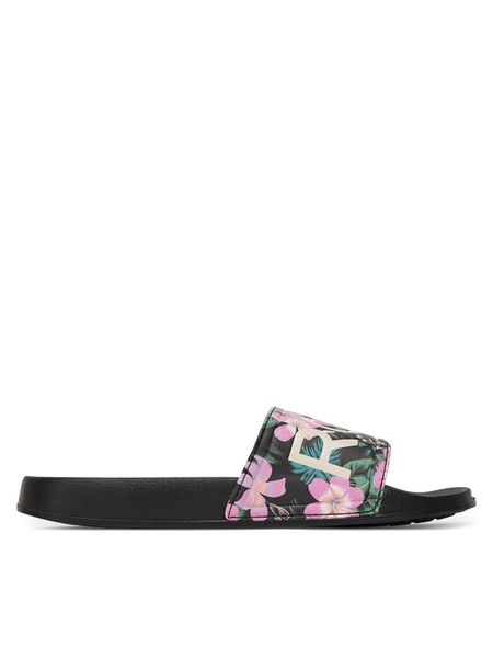 Roxy Klapki 865966 Czarny. Czarne klapki Roxy, bez wzorów, z syntetyku, bez obcasa. Za 99,99 zł.