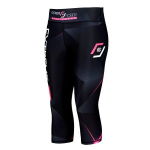 Legginsy sportowe damskie EXTREME HOBBY MT SPORT 3/4. Czerwone legginsy EXTREME HOBBY, bez wzorów, z elastanu. Za 179,00 zł.