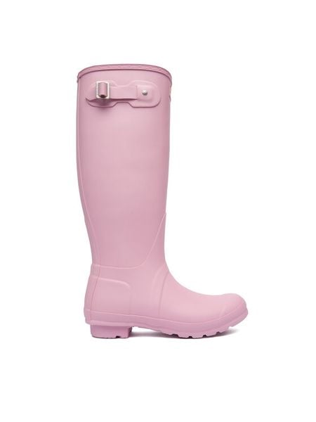 Hunter Kalosze Original Tall WFT1000RMA Różowy. Czerwone kalosze Hunter, bez wzorów, z gumy. Za 279,99 zł.