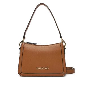 Torebka Valentino. Brązowe listonoszki Valentino, bez wzorów, bez dodatków. Za 299,99 zł.