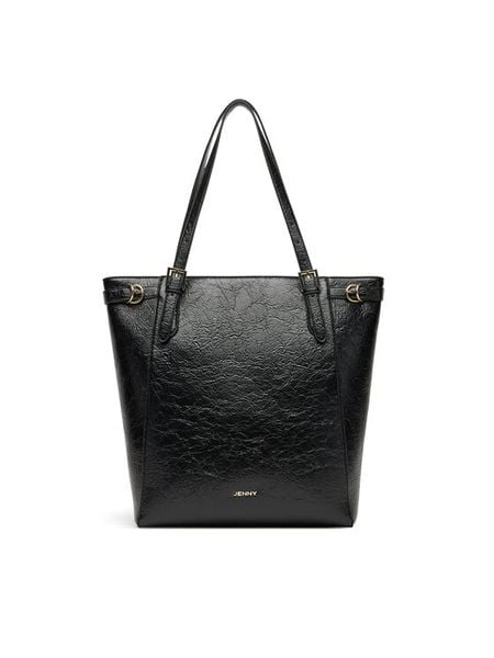JENNY Torebka C-JNY-M-020-08 Czarny. Czarne shopper bag Jenny, bez wzorów, z materiału, bez dodatków. Za 159,99 zł.