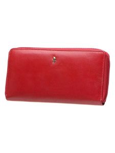 Puccini Skórzany portfel "Murano" w kolorze czerwonym - 20 x 10 x 2 cm rozmiar: onesize. Czerwone portfele Puccini, bez wzorów, z materiału. Za 178,79 zł.