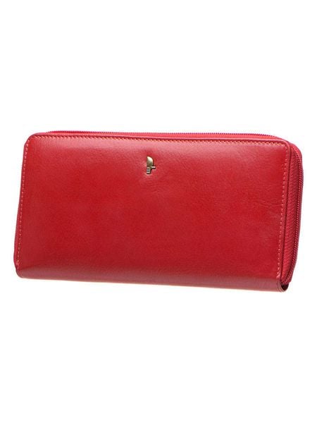 Puccini Skórzany portfel "Murano" w kolorze czerwonym - 20 x 10 x 2 cm rozmiar: onesize. Czerwone portfele Puccini, bez wzorów, z materiału. Za 161,34 zł.