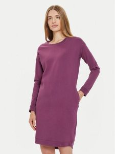 Tatuum Sukienka codzienna Semiraka T2304.196B Fioletowy Loose Fit. Fioletowe kombinezony Tatuum, xl, bez wzorów, z wiskozy, bez kołnierzyka, bez ramiączek. Za 159,99 zł.