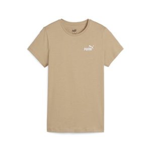 Koszulka Sportowa Damska Puma Ess+ Embroidery. Brązowe koszulki sportowe Puma, bez wzorów, bez ramiączek. Za 80,99 zł.