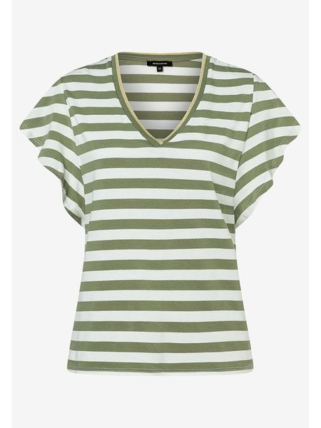 More & More Koszulka w kolorze zielono-białym rozmiar: 46. Białe bluzki More & More, bez wzorów, bez kołnierzyka, bez ramiączek. Za 83,22 zł.