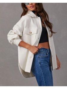 Milan Kiss Koszula w kolorze kremowym rozmiar: S. Brązowe koszule Milan Kiss, s, bez wzorów, bez kołnierzyka, bez ramiączek. Za 152,99 zł.