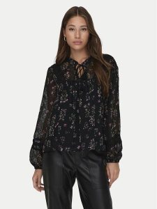 ONLY Koszula Tessa 15303600 Czarny Regular Fit. Czarne koszule ONLY, xs, bez wzorów, z syntetyku, bez kołnierzyka, bez ramiączek. Za 79,99 zł.
