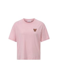 Rich & Royal Koszulka w kolorze jasnoróżowym rozmiar: M. Różowe bluzki Rich & Royal, m, bez wzorów, z bawełny, bez kołnierzyka, bez ramiączek. Za 139,54 zł.