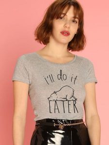 WOOOP Koszulka w kolorze szarym rozmiar: XXL. Szare bluzki Wooop, xxl, bez wzorów, z bawełny, bez kołnierzyka, bez ramiączek. Za 61,02 zł.