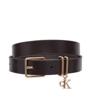 Pasek Calvin Klein. Brązowe paski Calvin Klein, bez wzorów. Za 249,99 zł.
