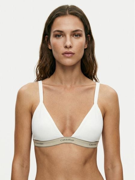 Calvin Klein Underwear Biustonosz braletka LV00QF8369 Biały. Białe biustonosze Calvin Klein Underwear, bez wzorów, z bawełny. Za 159,99 zł.