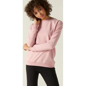 Bluza damska Nyamba Gym & Pilates 100. Czerwone bluzy DOMYOS, xl, bez wzorów, z bawełny, bez kaptura. W wyprzedaży za 39,99 zł.