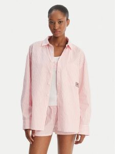 Juicy Couture Koszula Dog Crest JCYPT126861 Różowy Relaxed Fit. Czerwone koszule Juicy Couture, m, bez wzorów, z bawełny, bez kołnierzyka, bez ramiączek. Za 349,99 zł.