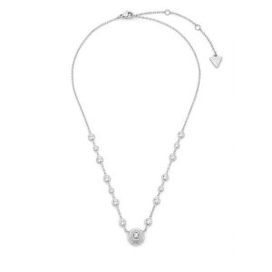 Naszyjnik Guess. Szare naszyjniki Guess, srebrne. Za 315,99 zł.