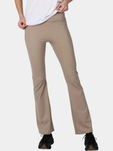 Legginsy Damskie Luhta Eevala. Brązowe legginsy Luhta, bez wzorów, z elastanu. Za 299,00 zł.