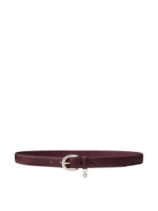 LAUREN RALPH LAUREN Pasek 412802952059 Bordowy. Czerwone paski Lauren Ralph Lauren, bez wzorów, ze skóry. Za 329,99 zł.