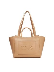 TOUS Torebka Brenda City 2002192245 Beżowy. Brązowe shopper bag Tous, bez wzorów, ze skóry, bez dodatków. Za 799,99 zł.