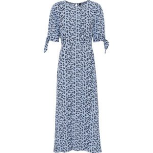 Sukienka midi. Fioletowe sukienki bonprix, bez wzorów, bez kołnierzyka, bez ramiączek, midi. Za 149,99 zł.