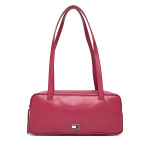 Torebka Tommy Jeans. Czerwone torebki klasyczne Tommy Jeans, bez wzorów, z jeansu, bez dodatków. Za 529,99 zł.