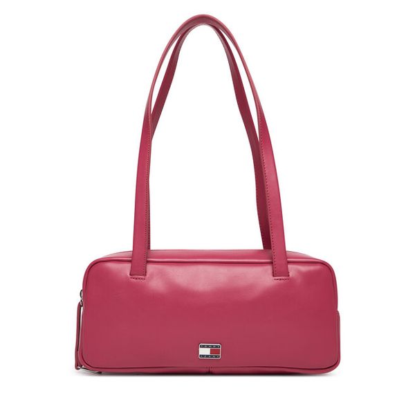 Torebka Tommy Jeans. Czerwone torebki klasyczne Tommy Jeans, bez wzorów, z jeansu, bez dodatków. Za 529,99 zł.