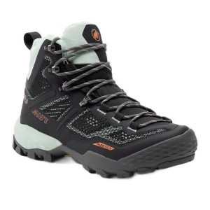 Buty trekkingowe damskie Mammut Ducan High GTX. Szare buty trekkingowe Mammut, bez zapięcia. Za 599,99 zł.