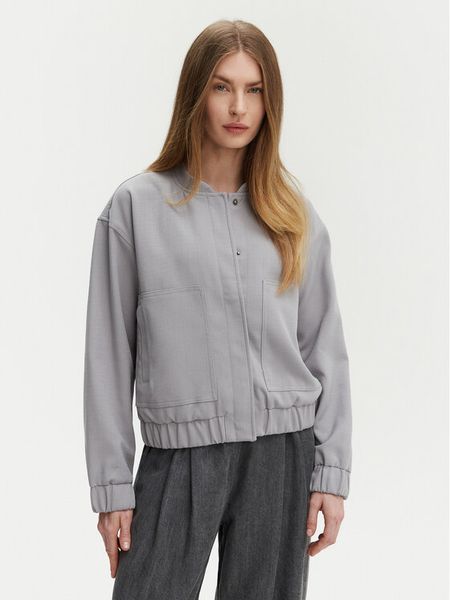 Pieces Kurtka bomber Annie 17150150 Szary Regular Fit. Szare kurtki Pieces, m, bez wzorów, z syntetyku, bez kaptura. Za 139,99 zł.