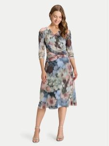 Swing Sukienka koktajlowa 5AK05300 Kolorowy Regular Fit. Sukienki Swing, bez wzorów, z syntetyku, wizytowe, bez kołnierzyka, bez ramiączek. Za 672,99 zł.