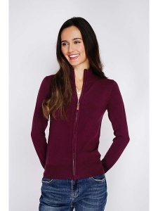 C& Jo Kardigan w kolorze bordowym rozmiar: 42. Czerwone kardigany C& Jo. Za 124,95 zł.