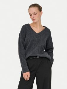 ONLY Sweter Mari 15360940 Szary Loose Fit. Szare swetry klasyczne ONLY, xl, z syntetyku, bez kołnierzyka. Za 169,99 zł.