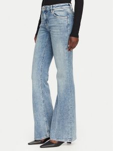 HUGO Jeansy Gelissa 50568888 Niebieski Bootcut Fit. Niebieskie jeansy Hugo, bez wzorów, z bawełny. Za 424,99 zł.
