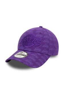 New Era Czapka z daszkiem Team Monogram 9Fort 60565350 Fioletowy. Fioletowe czapki New Era, bez wzorów, z bawełny. Za 99,99 zł.