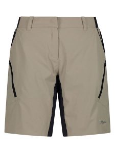 Cmp Szorty kolarskie 3w1 w kolorze beżowym rozmiar: 38. Brązowe spodenki sportowe CMP, bez wzorów, z materiału, rowerowe. Za 172,89 zł.