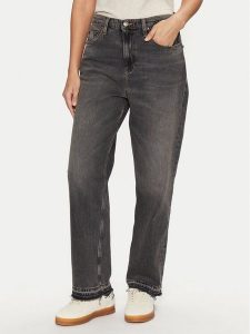 Tommy Jeans Jeansy Layla DW0DW20169 Szary Slim Fit. Szare jeansy Tommy Jeans, bez wzorów, z bawełny. Za 289,99 zł.