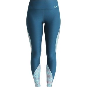 Nike Performance POWER POLY TORQUE Legginsy space blue/light aqua. Niebieskie legginsy sportowe marki Nike Performance, z elastanu. W wyprzedaży za 159,20 zł.