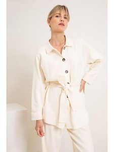 Josephine & Co Koszula w kolorze kremowym rozmiar: XXL. Brązowe koszule Josephine & Co, xxl, bez wzorów, z tkaniny, bez kołnierzyka, bez ramiączek. Za 219,60 zł.
