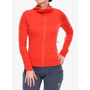Bluza z kapturem damska Rab Planar Hoody. Czerwone bluzy RAB, l, bez wzorów, z kapturem. Za 315,57 zł.