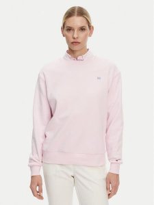 Tommy Hilfiger Bluza WW0WW45980 Różowy Regular Fit. Czerwone bluzy TOMMY HILFIGER, l, bez wzorów, z bawełny, bez kaptura. Za 249,99 zł.