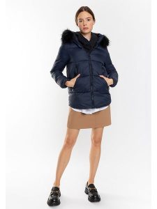 Northwood Kurtka zimowa "Iliana" w kolorze granatowym rozmiar: M. Niebieskie kurtki Northwood, na zimę, m, bez wzorów, z puchu, bez kaptura. Za 195,99 zł.