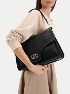 MEXX Torebka EO-MEXX-B-001-09 Czarny. Czarne torebki klasyczne Mexx, bez wzorów, z materiału, bez dodatków. Za 269,99 zł.