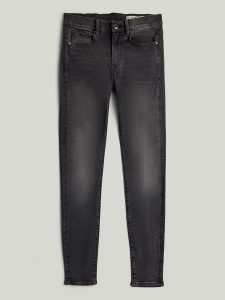G-Star Dżinsy - Skinny fit - w kolorze antracytowym rozmiar: W32/L32. Czarne jeansy G-Star, z aplikacjami, z podwyższonym stanem. Za 289,95 zł.