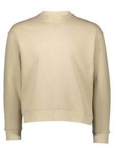 Calvin Klein Bluza w kolorze beżowym rozmiar: M. Brązowe bluzy Calvin Klein, m, bez wzorów, bez kaptura. Za 239,99 zł.