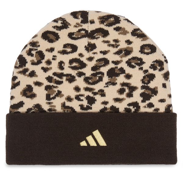 Czapka adidas. Brązowe czapki ADIDAS, bez wzorów. Za 89,99 zł.