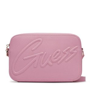 Torebka Guess. Czerwone listonoszki Guess, z aplikacjami, bez dodatków. Za 209,99 zł.