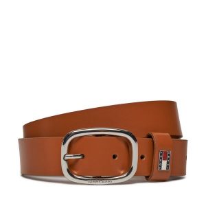 Pasek Damski Tommy Jeans. Brązowe paski Tommy Jeans, bez wzorów, z jeansu. Za 179,99 zł.