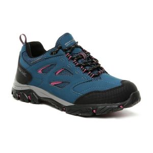 Buty trekkingowe damskie Holcombe IEP Low Regatta. Niebieskie buty trekkingowe Regatta, bez zapięcia. W wyprzedaży za 249,99 zł.