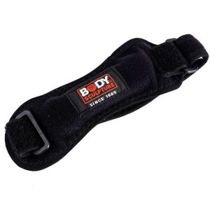 Orteza Kolana Frotte. Czarne paski BODY SCULPTURE, bez wzorów, sportowe. Za 71,99 zł.