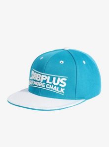 Czapka z daszkiem 8b+ Snapback Cap Eat More Chalk - blue/white. Niebieskie czapki 8BPLUS, bez wzorów. Za 107,79 zł.