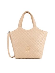 Badura Torebka FELICIE-01 Beżowy. Brązowe shopper bag Badura, bez wzorów, z tworzywa sztucznego, bez dodatków. Za 249,99 zł.